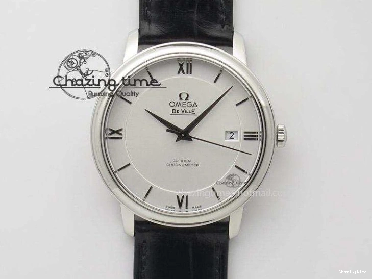 0823 De Ville Hour Vision Co-Axial 41mm SS V6F Best Edition Black Dial On SS Bracelet A BestValue 8277